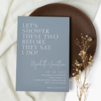 Dusty Blue Couple Shower Before They Say I Do