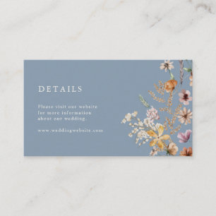 Dusty Blue Detail Enclosure Card