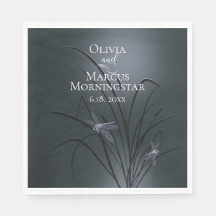 Dusty Blue Dragonfly Napkins