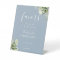 Dusty Blue Elegant Floral Greenery Favors 