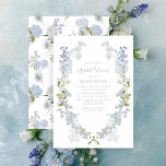 Dusty Blue Elegant Garden Vintage Bridal Shower Invitation<br><div class="desc">Introducing our Dusty Blue Elegant Garden Vintage Bridal Shower Invitation – a perfect fusion of vintage charm and timeless elegance. The exquisite watercolor dusty blue floral wreath gracing this invitation evokes the refined beauty of a vintage garden, creating an enchanting backdrop that promises an unforgettable bridal shower. Each element is...</div>