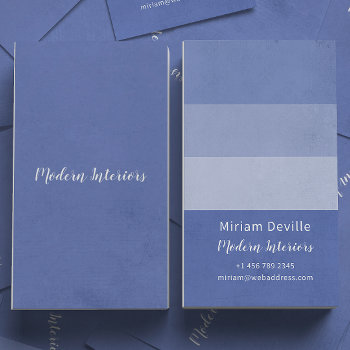 Dusty Blue Elegant Gradient Corporate Chic Business Card by VillageDesign at Zazzle