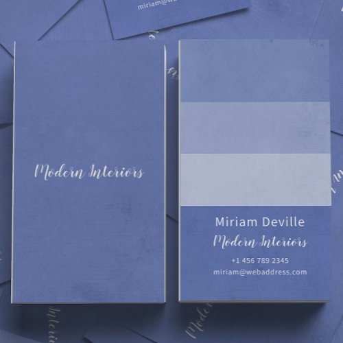 Dusty Blue Elegant Gradient Corporate Chic Business Card