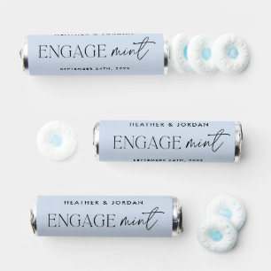 Dusty Blue Engage Mint Engagement Party Mint Favor