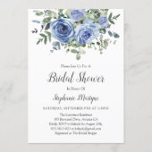 Dusty Blue Eucalyptus Botanical Bridal Shower Invitation (Front)