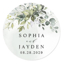 Dusty Blue Eucalyptus Greenery Succulent Wedding