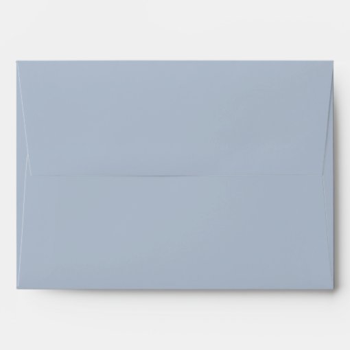 Dusty Blue Eucalyptus Greenery Succulent Wedding Envelope | Zazzle