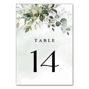 Download Wedding Table Number Cards Zazzle