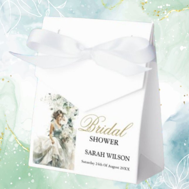 Dusty Blue Eucalyptus Greenery Wedding Favor Boxes (Surprise family and friends with unique wedding favours they'll look forward to taking home)