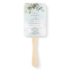 Dusty Blue Eucalyptus Greenery Wedding Programs