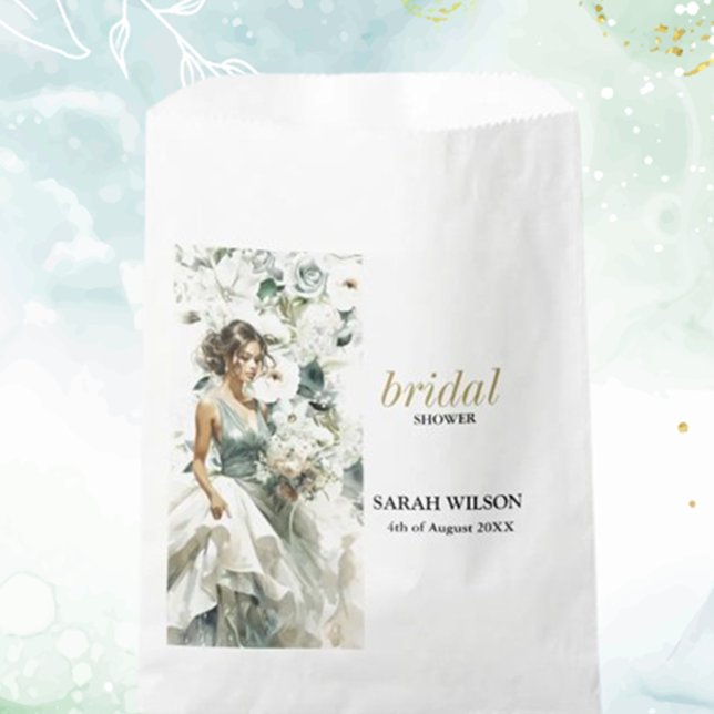 Dusty Blue Eucalyptus   Wedding Favor Bag (Thank You for Being Part of Our Special Journey)