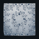 Dusty Blue Eucalyptus Wedding Pocket Square Bandana<br><div class="desc">A dusty blue and navy wedding pocket square featuring a dusty blue watercolor painted background with navy and dusty blue toned eucalyptus stems.</div>
