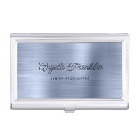 Dusty Blue Faux Metallic Foil