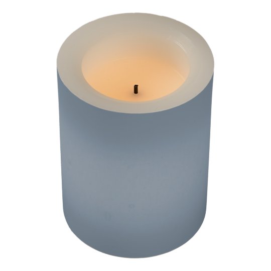 Dusty Blue Flameless Candle