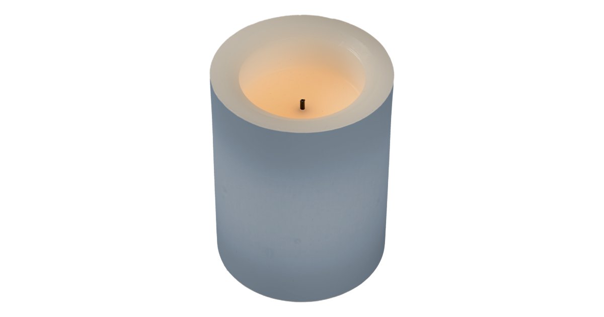 Dusty Blue Flameless Candle Zazzle