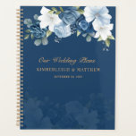 Dusty Blue Floral Botanical Wedding Planner<br><div class="desc">Dusty Blue Floral Botanical Wedding Planner</div>