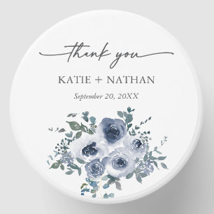 Dusty Blue Floral Destination Wedding  Mini Candle Favors