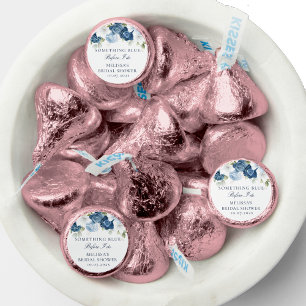 Dusty Blue Floral Elegant Bridal Shower Hershey®'s Kisses®