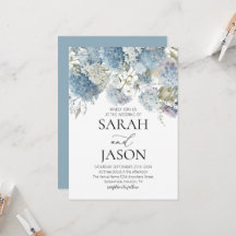 Dusty Blue Floral Elegant Garden wedding