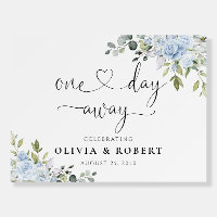 Dusty Blue Floral Eucalyptus One Day Away