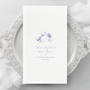 Dusty Blue Floral Guest Towels