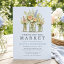 Dusty Blue Floral Jar Farmers Market Bridal Shower