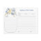 Dusty Blue Floral Mason Jar Recipe Cards
