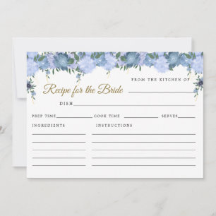 Dusty Blue Floral Victorian Recipe for the Bride