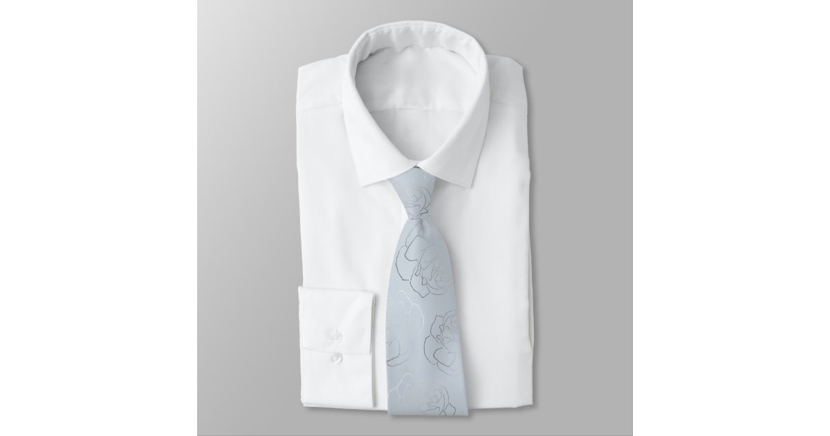 dusty blue neck tie