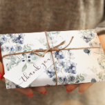 Dusty Blue Floral Wrapping Paper Sheets<br><div class="desc">Celebrate any special occasion with these beautiful dusty blue watercolor floral wrapping paper sheets!</div>