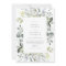 Dusty Blue Florals Bridal Shower Invitation