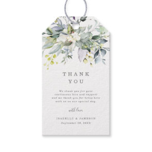 Dusty Blue Florals Gift Tags