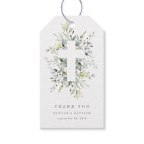 Dusty Blue Florals Thank You Tag Dusty Blue Florals Thank You Tag