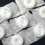 Dusty Blue Flowers, Greenery, Boho, Bridal Shower Life Saver® Mints<br><div class="desc">Add a personal touch to your bridal shower celebration with these stylish and memorable party items! Design features dusty blue watercolor flowers and greenery on white background.</div>