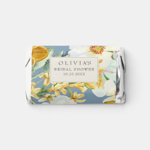 Dusty blue Garden flowers Spring Bridal Shower Hershey's Miniatures