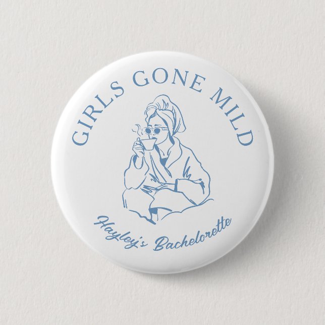 Dusty Blue Girls Gone Mild Spa Bachelorette Button (Front)