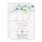 Dusty Blue Gold Greenery Eucalyptus Bridal Shower