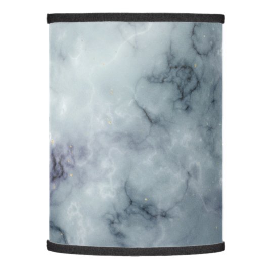 Dusty Blue Gray Marble Texture Lamp Shade (Left)