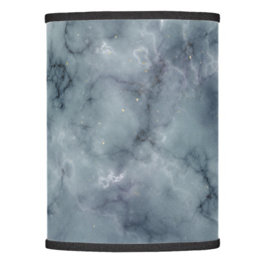 Dusty Blue Gray Marble Texture Lamp Shade (Front)