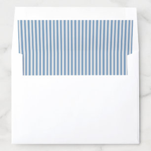 Dusty Blue Gray Stripe Envelope Liner