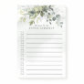 Dusty Blue Greenery Succulent Elegant To Do List Post-it Notes