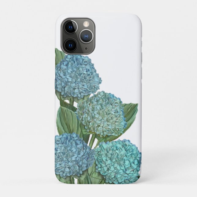 Dusty Blue Hydrangea Bouquet Case-Mate iPhone Case (Back)