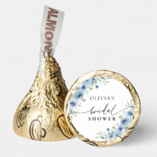 Dusty Blue Ivory Bridal Shower Hershey®'s Kisses®