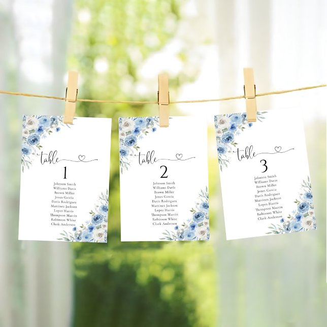 Dusty Blue Ivory Table Seating Chart (Creator Uploaded)