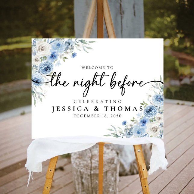 Dusty Blue Ivory The Night Before Foam Board (Creator Uploaded)