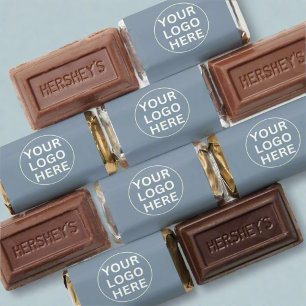Dusty Blue l Professional Business Logo Branded  Hershey's Miniatures