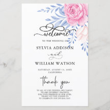 Dusty Blue Leaves Blush Pink Rose Wedding Ceremony