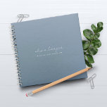 Dusty Blue Letters To My Daughter Memory Keepsake Notebook at Zazzle