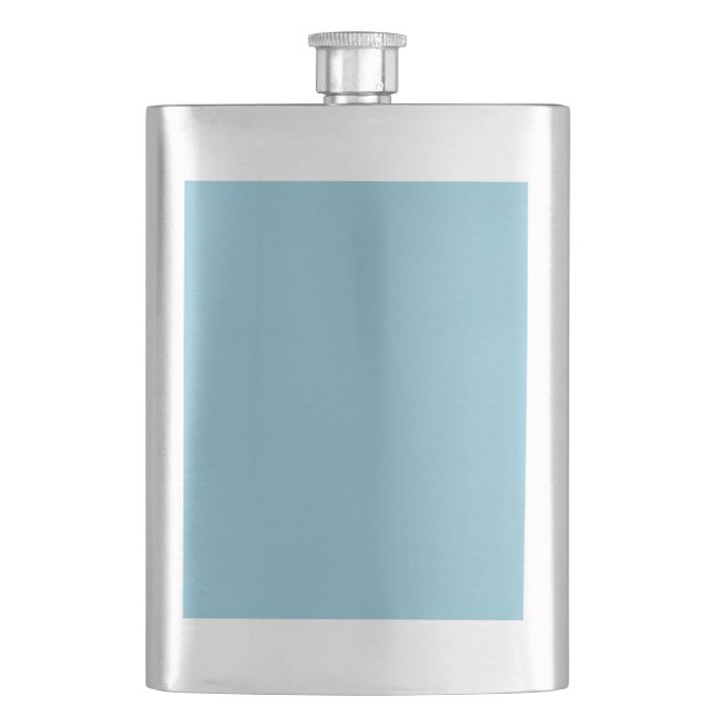 Dusty Blue Light Powder 2015 Color Trend Template Flask (Front)