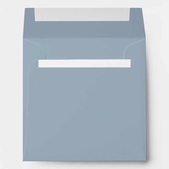Dusty Blue Mandala Square Envelope (Back (Bottom))